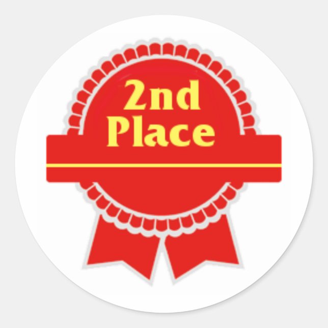 Adesivo Primeiro e segundo lugares (Frente)