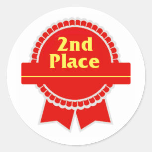 Adesivo Primeiro e segundo lugares