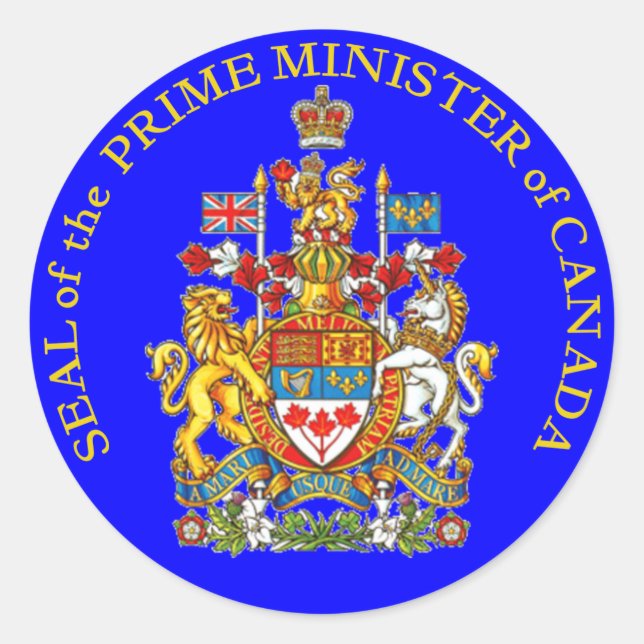 Adesivo Primeiro-Ministro do Canadá (Frente)
