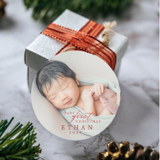 Adesivo Primeiro Natal do Bebê
