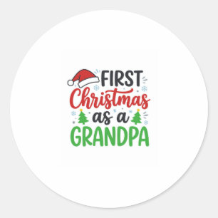 Adesivo Primeiro Natal do Vovô Chapéu de Papai Noel