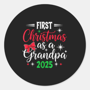 Adesivo Primeiro Natal Engraçado Como Avô 2025 Coq Combina