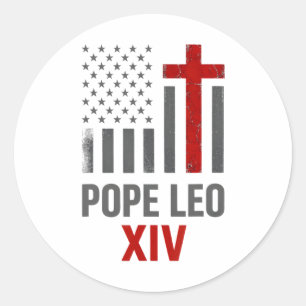 Adesivo Primeiro Papa Americano Leo Xiv Religiosos Católic