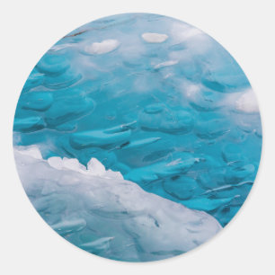 Adesivo Primeiro plano de gelo azul