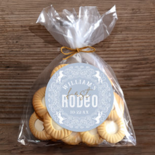 Adesivo Primeiro primeiro aniversario Rodeo - Azul Claro O