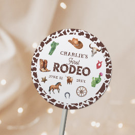 Adesivo Primeiro primeiro aniversario Rodeo Western Boy