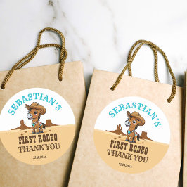 Adesivo Primeiro Rodeo, cowboy baby festa de aniversário a