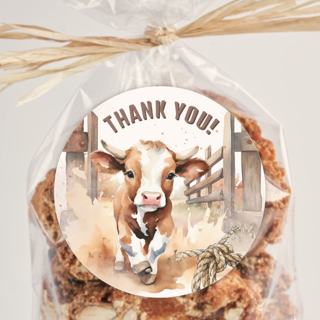 Adesivo Primeiro RODEO | primeiro aniversario Wild West Bu (Criador carregado)