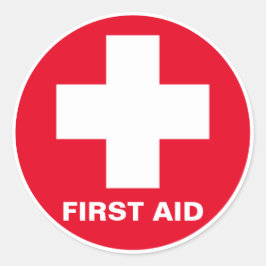 Adesivo Primeiros socorros - Médico (cruzado) - Ambulância