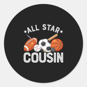 Adesivo Primo All Star do Menino do Aniversário Sketll Fut