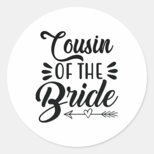 Adesivo Primo Da Família Da Festa de casamento Noiva Sh