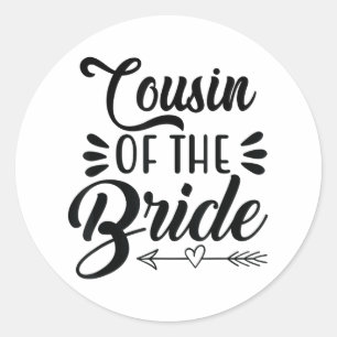Adesivo Primo Da Família Da Festa de casamento Noiva Sh