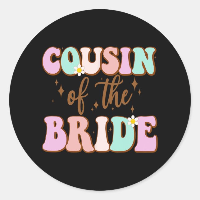 Adesivo Primo De Groovy Do Chá de casamento Primo F (Frente)