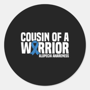 Adesivo Primo de um guerreiro Alopécia Azul