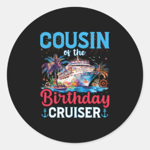 Adesivo Primo do Cruiser de Aniversário Divertido Presente