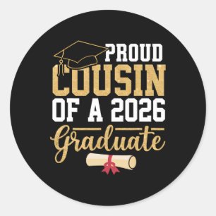 Adesivo Primo Orgulhoso De Um Graduado Em 2026 Senior Cl D