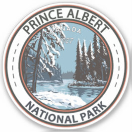 Adesivo Prince Albert National Park Canadá em Arte de inve