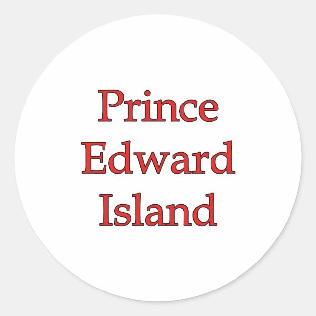Adesivo Prince Edward Island (Frente)
