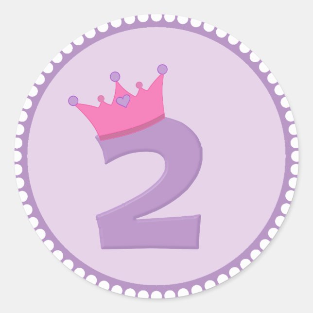 Adesivo Princesa 2 com Coroa (Frente)