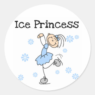 Adesivo Princesa Camiseta e presentes do patinagem no gelo
