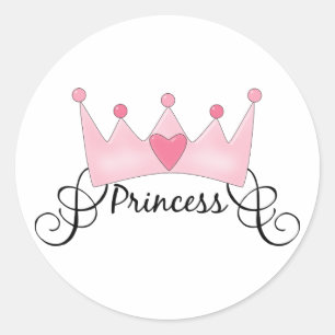 Adesivo Princesa com Coroa - Personalizável