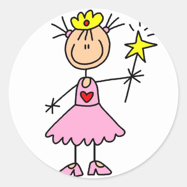 Adesivo Princesa com Wand Sticker (Frente)