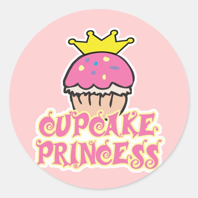 Adesivo Princesa cupcake (Frente)