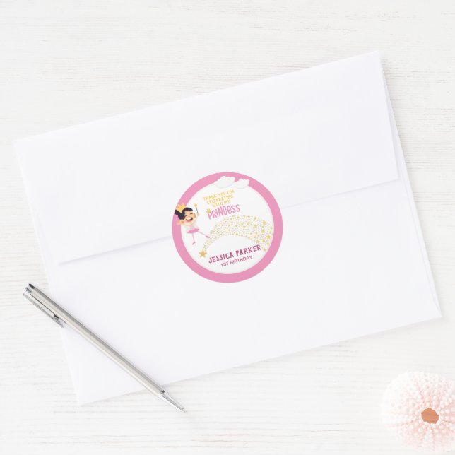 Adesivo Princesa das Estrelas, Desejos Mágicos (Envelope)