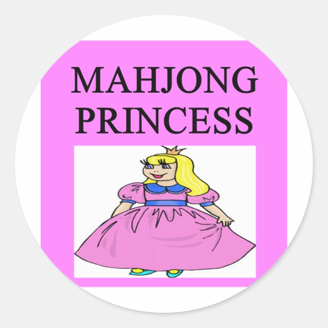 Adesivo princesa de MAHJONG (Frente)