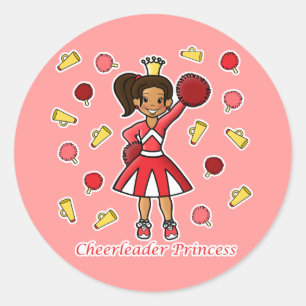 Adesivo Princesa do cheerleader