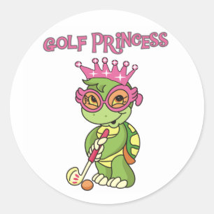 Adesivo Princesa do golfe da tartaruga