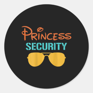 Adesivo Princesa do Halloween de Segurança do Pai Correspo