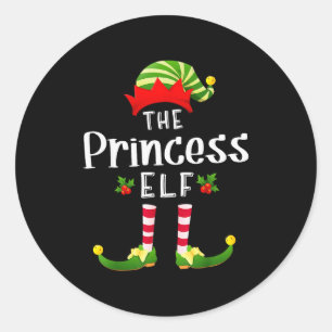 Adesivo Princesa Duende de Natal Camisa de Dormir Combinan