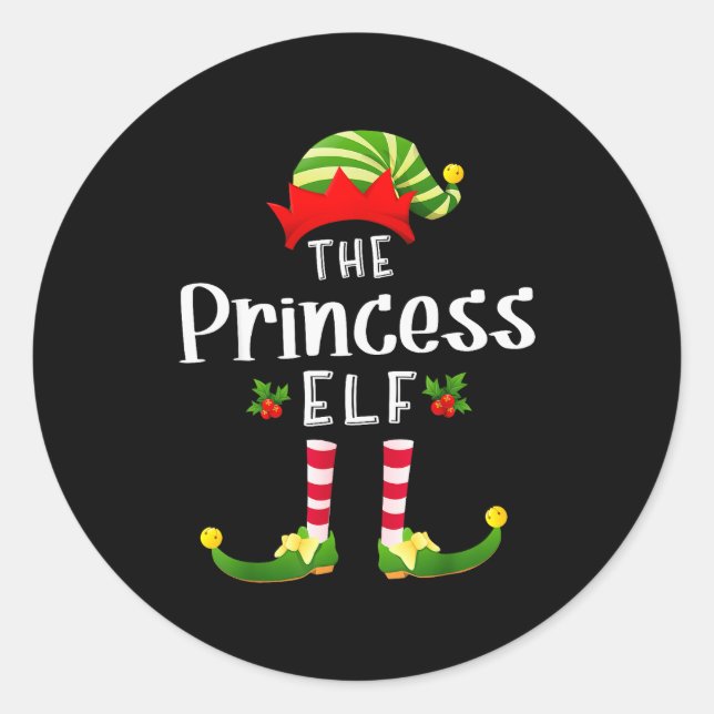 Adesivo Princesa Duende de Natal Camisa de Dormir Combinan (Frente)