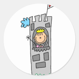 Adesivo Princesa em Castle Tower Sticker