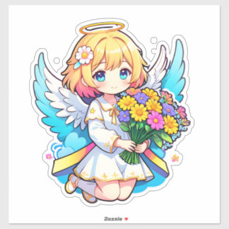 Adesivo Princesa Fada Com Flores