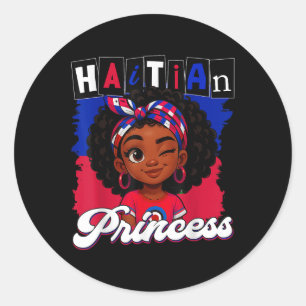 Adesivo Princesa Haitiana Ayiti Pride Haiti Bandeiras Day