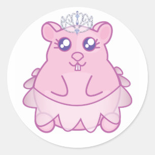 Adesivo Princesa Hamster Stickers