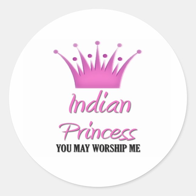 Adesivo Princesa indiana (Frente)
