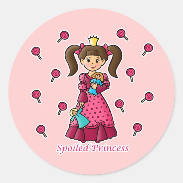Adesivo Princesa mimada (Frente)