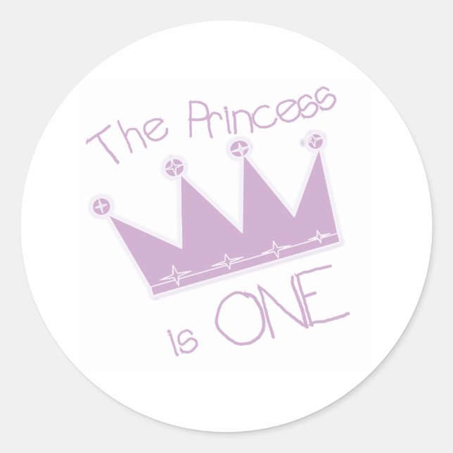 Adesivo Princesa primeiro aniversario (Frente)