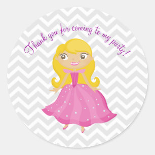 Adesivo Princesa Rosa Fairytala com Pentes Louras