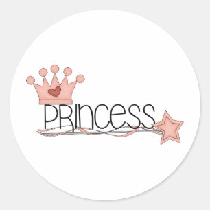 Adesivo Princesa rosa - Princesa Wordart
