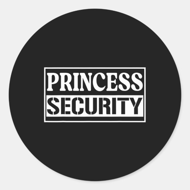 Adesivo Princesa Security Enny Birthday Halloween Party d (Frente)