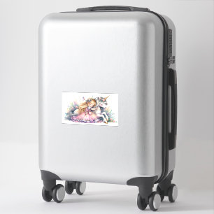 Adesivo Princesa Unicórnio Pastel Conto de Fadas Fantasia