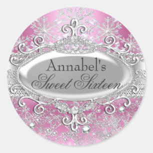Adesivo Princesa Winter Wonderland Sweet 16 Sticker