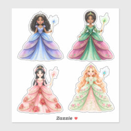 Adesivo Princesas Corte Personalizado 