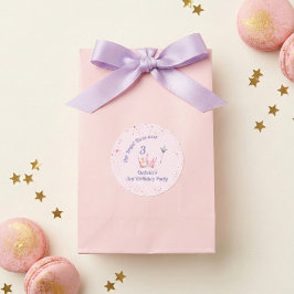 Adesivo Princess Crown 3rd Birthday Royal Threeness