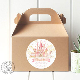 Adesivo Princess Party Favor Round Sticker