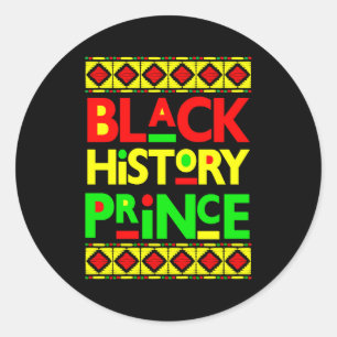 Adesivo Príncipe da História Negra Menino Melanina Filho B